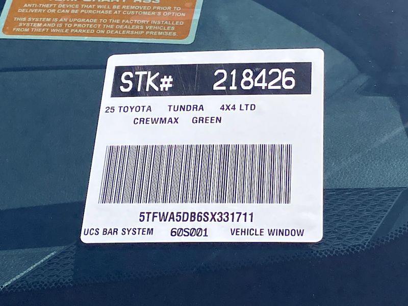 New 2025 Toyota Tundra Image 21