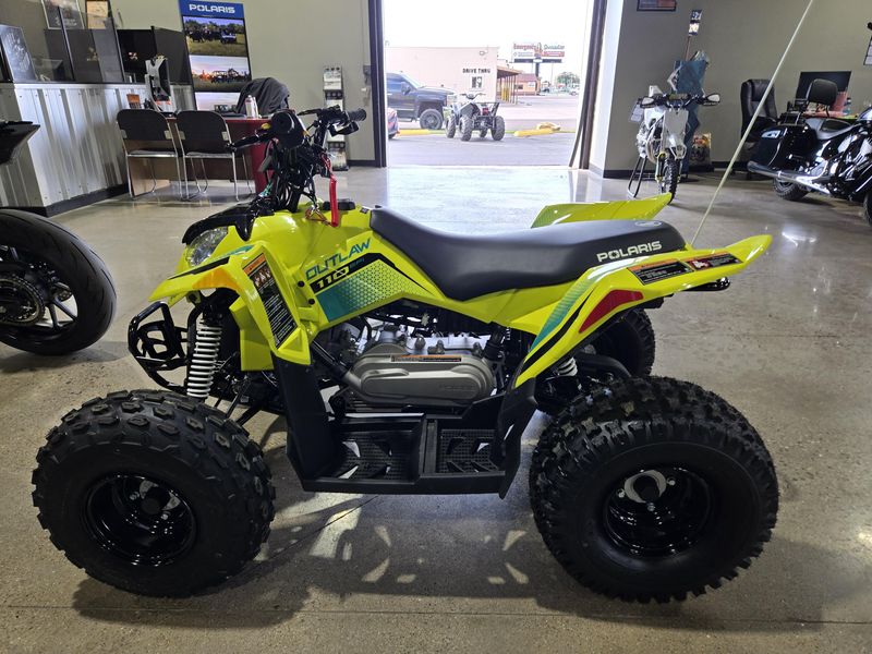 New 2026 Polaris OUTLAW 110 LIME SQUEEZE Image 4