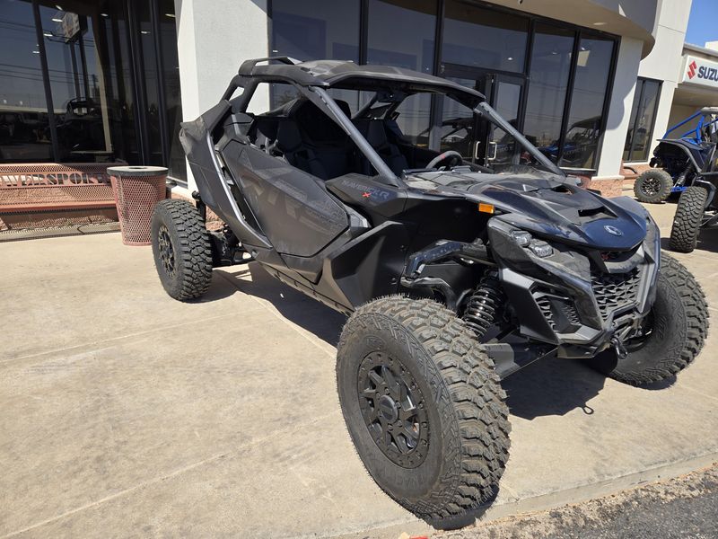 2025 Can-Am MAVERICK R X RS WITH SMARTSHOX 999T DCT TRIPLE BLACKImage 2