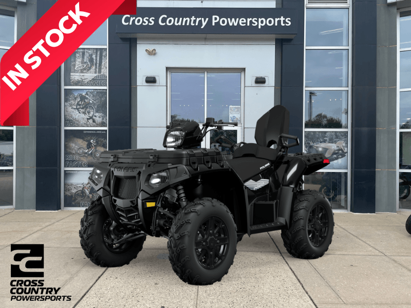 2024 Polaris SPORTSMAN TOURING 850 in a ONYX BLACK exterior color. Cross Country Powersports 732-491-2900 crosscountrypowersports.com 