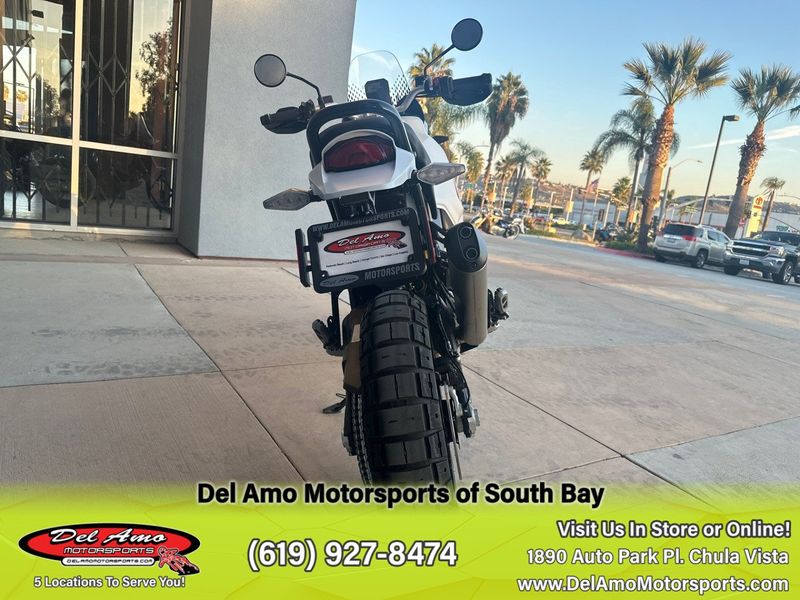 2023 Ducati Desertx  in a WHITE LIVERY exterior color. Del Amo Motorsports of South Bay (619) 547-1937 delamomotorsports.com 