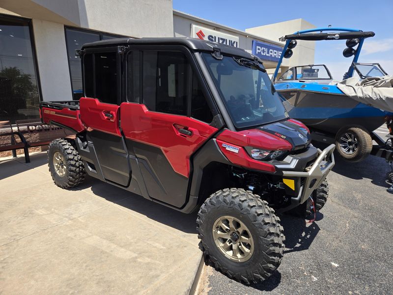 2025 Can-Am DEFENDER MAX LIMITED CAB HD10 FIERY RED Image 3