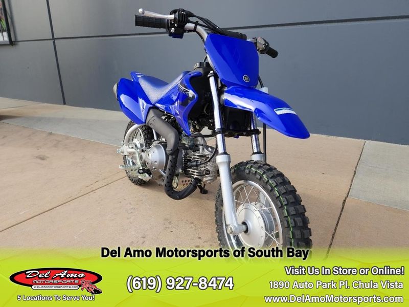 2023 Yamaha TTR50EPC  in a TEAM YAMAHA BLUE exterior color. Del Amo Motorsports of South Bay (619) 547-1937 delamomotorsports.com 