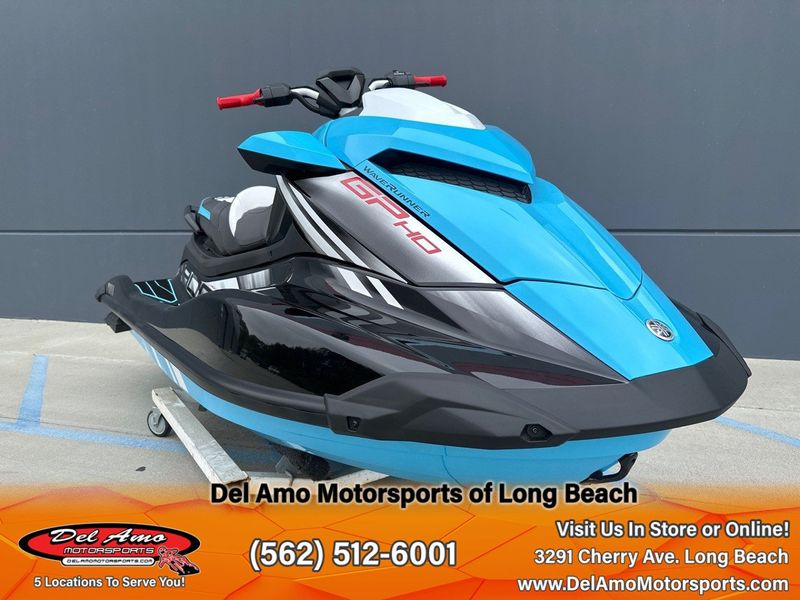 2024 Yamaha GP1900A-AA  in a BLACK/CYAN exterior color. Del Amo Motorsports of Long Beach (562) 362-3160 delamomotorsports.com 