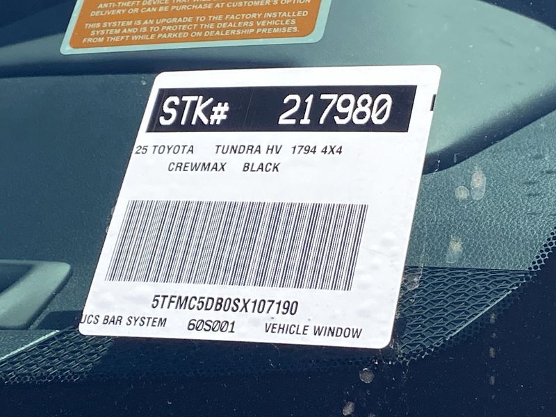 New 2025 Toyota Tundra 1794 Edition HybridImage 21