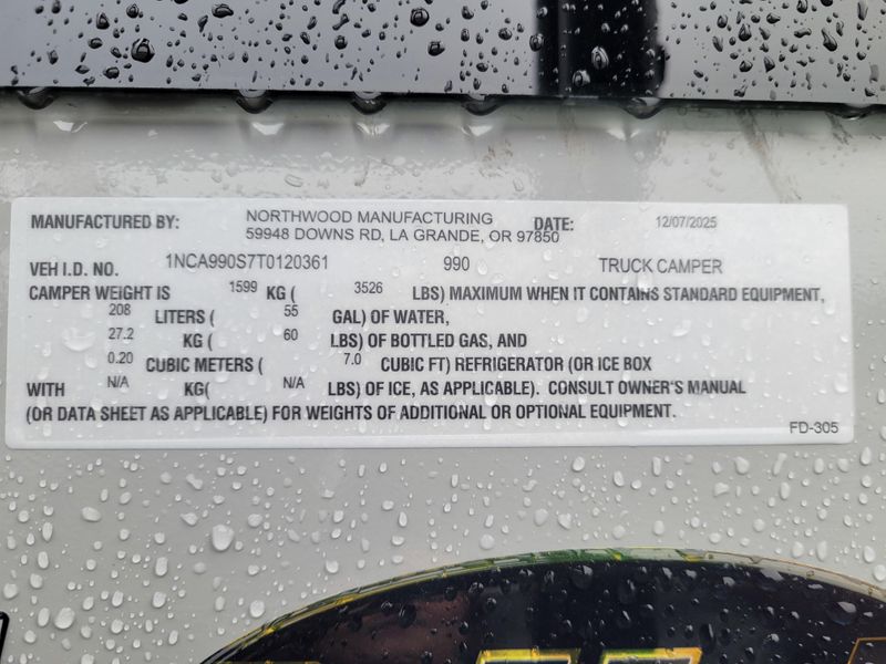 New 2026 NORTHWOOD MFG ARCTIC FOX 990 Image 24