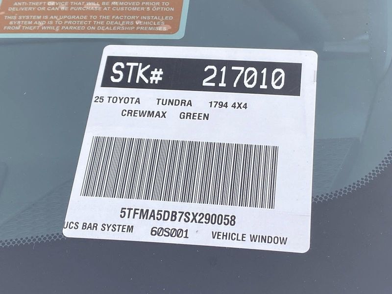 New 2025 Toyota Tundra 1794 EditionImage 22