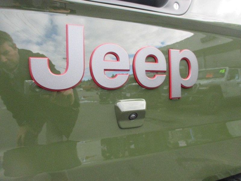 2023 Jeep Gladiator Rubicon 4x4 in a Sarge Green Clear Coat exterior color and Blackinterior. Oak Harbor Motors Inc. 360-323-6434 ohmotors.com 