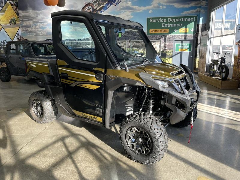 New 2024 Kawasaki RIDGE LIMITED  in a METALLIC SHADOW GOLD exterior color. Del Amo Motorsports of Redondo Beach (424) 390-7811 delamomotorsports.com 