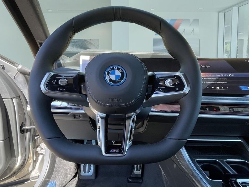 2024 BMW i7 xDrive60 in a Oxide Gray Metallic exterior color and Blackinterior. SHELLY AUTOMOTIVE shellyautomotive.com 