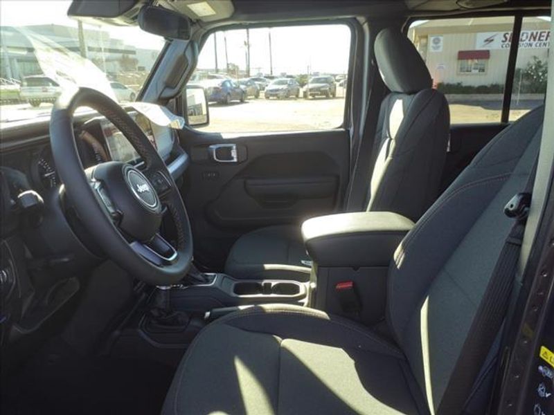 2024 Jeep Wrangler Sport S 4xe in a Granite Crystal Metallic Clear Coat exterior color and Blackinterior. Perris Valley Auto Center 951-657-6100 perrisvalleyautocenter.com 