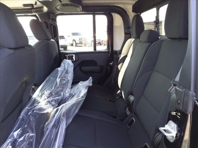 2023 Jeep Gladiator Sport in a Black Clear Coat exterior color and Blackinterior. Perris Valley Auto Center 951-657-6100 perrisvalleyautocenter.com 