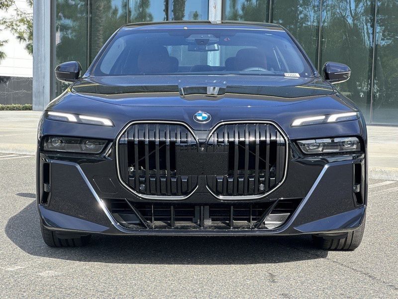 2024 BMW 7 Series 760i in a Carbon Black Metallic exterior color and Tartufointerior. SHELLY AUTOMOTIVE shellyautomotive.com 
