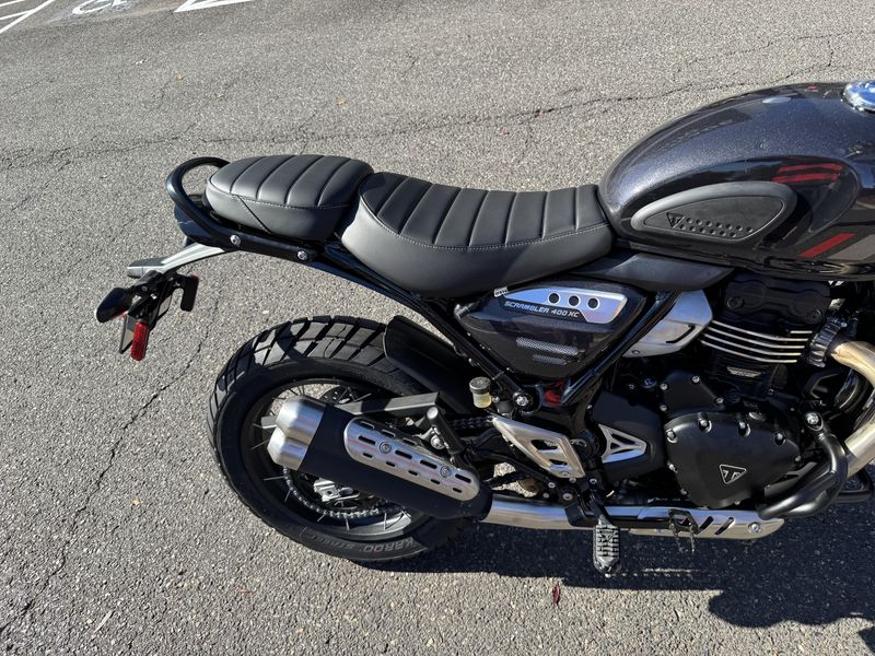 2026 Triumph Scrambler 400 XC - STORM GREY - WITH CUSTOM EXHAUST