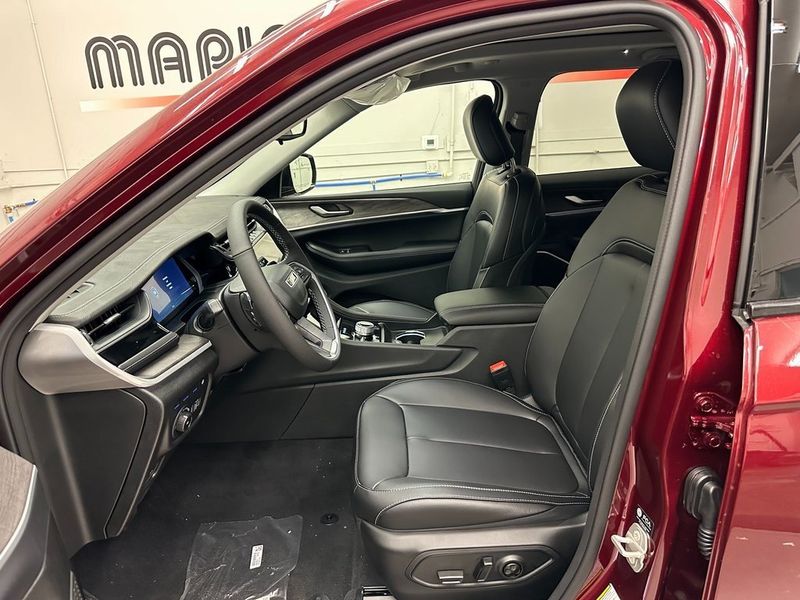 2024 Jeep Grand Cherokee 4xe in a Velvet Red Pearl Coat exterior color and Global Blackinterior. Marina Auto Group (855) 564-8688 marinaautogroup.com 