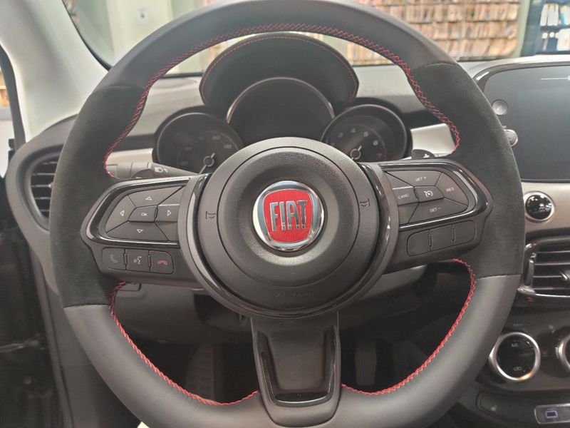 2023 Fiat 500x Sport Awd in a Nero Cinema (Black Clear Coat) exterior color and Black Heated Sport Seatsinterior. Schmelz Countryside Alfa Romeo and Fiat (651) 968-0556 schmelzfiat.com 