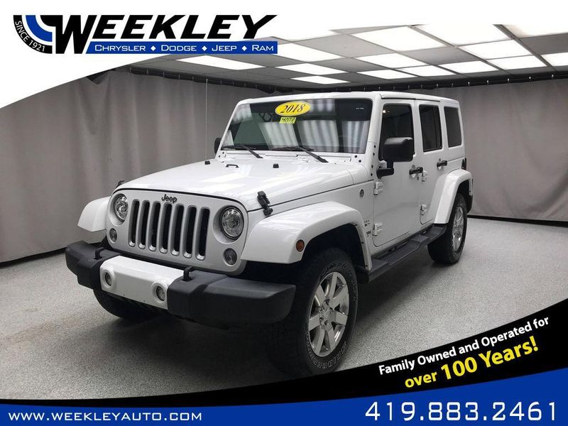 Used 2018 Jeep Wrangler JK Unlimited SaharaImage 1