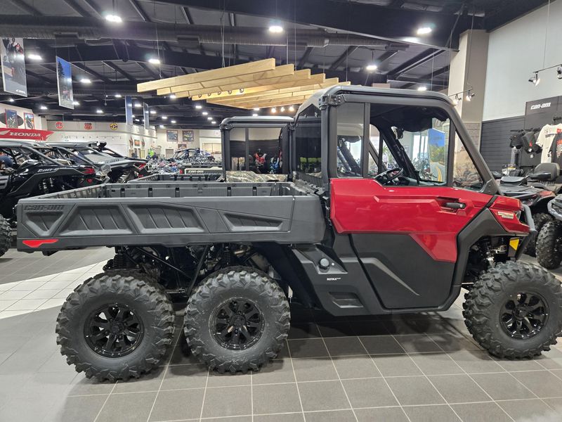 New 2025 Can-Am DEFENDER 6X6 LIMITED CAB HD10 FIERY RED Image 2