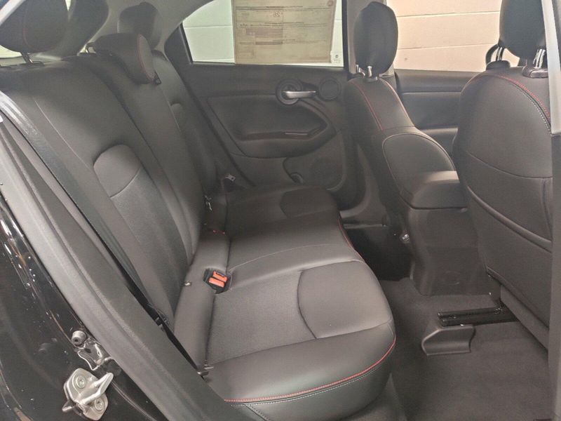 2023 Fiat 500x Sport Awd in a Nero Cinema (Black Clear Coat) exterior color and Black Heated Sport Seatsinterior. Schmelz Countryside Alfa Romeo and Fiat (651) 968-0556 schmelzfiat.com 