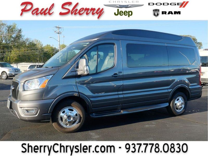 2021 Ford Transit-150 Cargo Van  in a Carbonized Gray Metallic exterior color and Graphiteinterior. Paul Sherry Chrysler Dodge Jeep RAM (937) 749-7061 sherrychrysler.net 