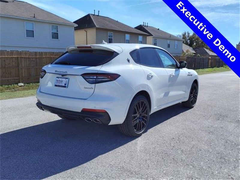 2024 Maserati Levante Modena in a White exterior color and Black/Redinterior. Northside Imports Houston 281-475-4549 northsideimportshouston.com 