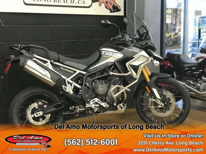 2024 Triumph TIGER 900 RALLY ARAGON EDITION  in a MATTE PHANTOM BLACK/MATTE GRAPHITE exterior color. Del Amo Motorsports of Long Beach (562) 362-3160 delamomotorsports.com 