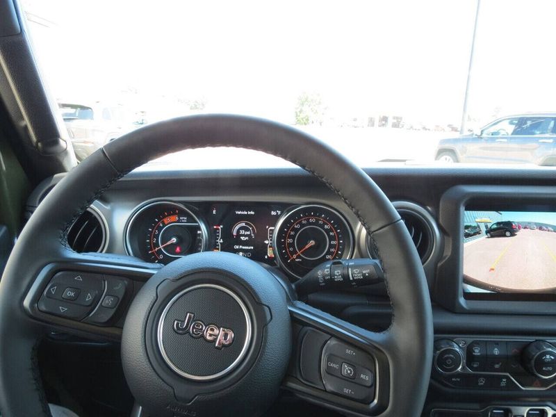 2022 Jeep Wrangler Unlimited Sport S 4x4 in a Sarge Green Clear Coat exterior color and Blackinterior. Militello Motors ​507-200-4344 militellomotors.net 