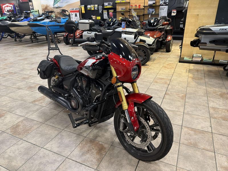 Used 2025 Indian Motorcycle 101 SCOUT WHITE MTLC WGRFX TEC Image 11