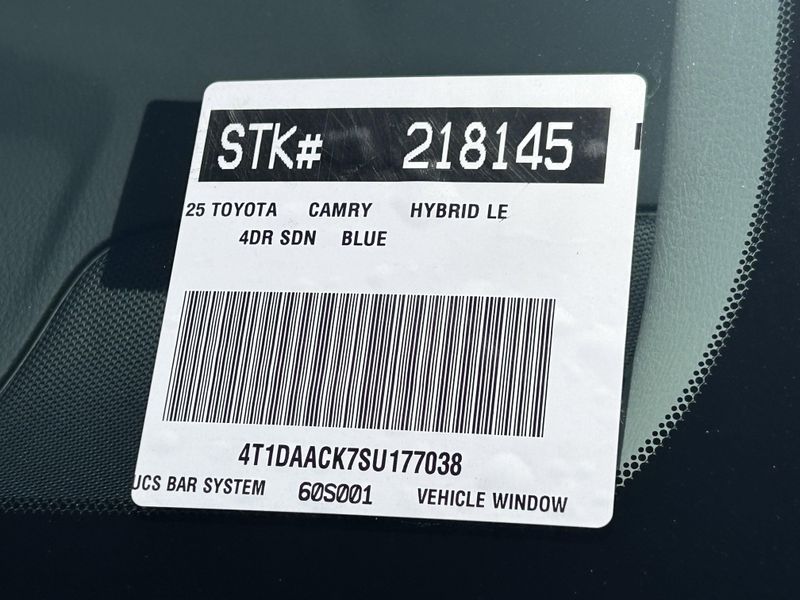 New 2025 Toyota Camry LEImage 20