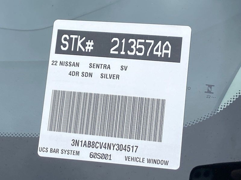 2022 Nissan Sentra SVImage 37