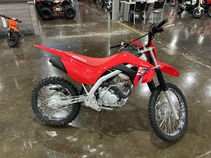 2025 Honda CRF125F BIG WHEEL  in a RED exterior color. Del Amo Motorsports of Redondo Beach (424) 390-7811 delamomotorsports.com 