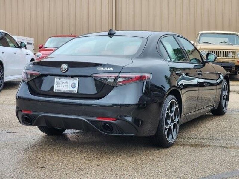 2024 Alfa Romeo Giulia Veloce Awd in a Vulcano Black Metallic exterior color and Blackinterior. Northside Alfa Romeo of Houston 281-475-4549 alfaromeousaofnorthhouston.com 