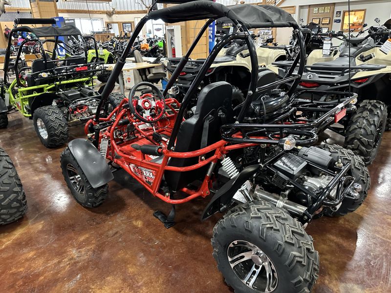 2022 TRAILMASTER 200E XRX DELUXE RED  in a DELUXE RED exterior color. Family PowerSports (877) 886-1997 familypowersports.com 