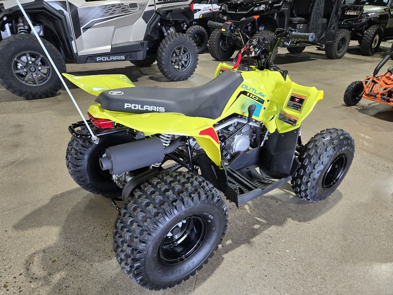 New 2026 Polaris OUTLAW 110 LIME SQUEEZE Image 3