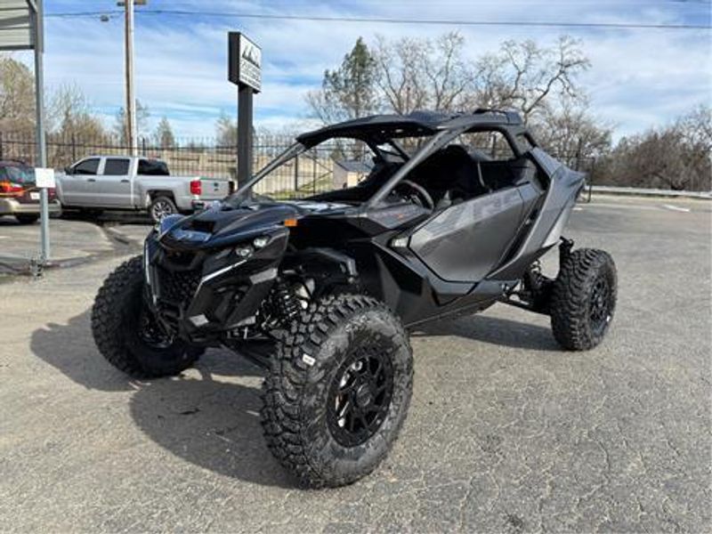2025 Can-Am MAVERICK R X RS WITH SMARTSHOX 999T DCT TRIPLE BLACK Image 3