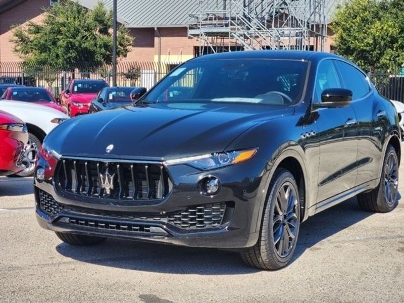 2024 Maserati Levante GT in a Black exterior color and Black/Redinterior. Northside Imports Houston 281-475-4549 northsideimportshouston.com 