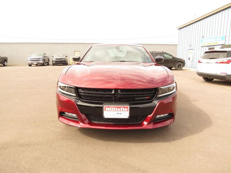 2023 Dodge Charger SXT Awd in a Octane Red exterior color and Blackinterior. Militello Motors ​507-200-4344 militellomotors.net 