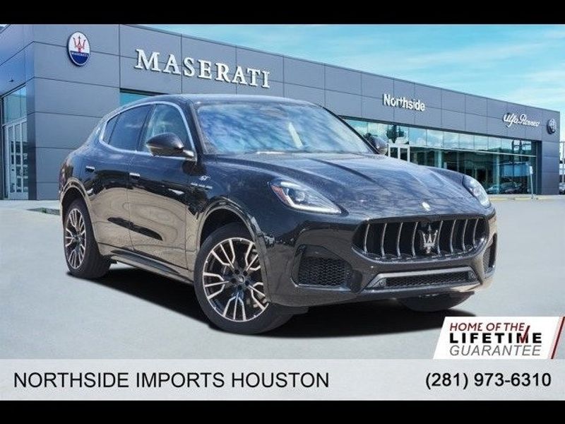 2023 Maserati Grecale GT in a Black exterior color and Greige/Greigeinterior. Northside Imports Houston 281-475-4549 northsideimportshouston.com 