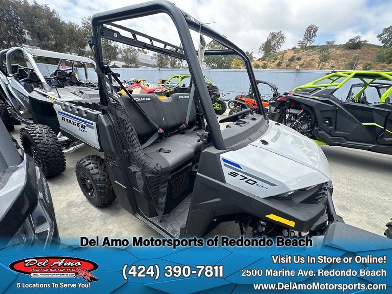 2023 Polaris R23MAE57B4  in a GHOST GRAY exterior color. Del Amo Motorsports of Redondo Beach (424) 304-1660 delamomotorsports.com 