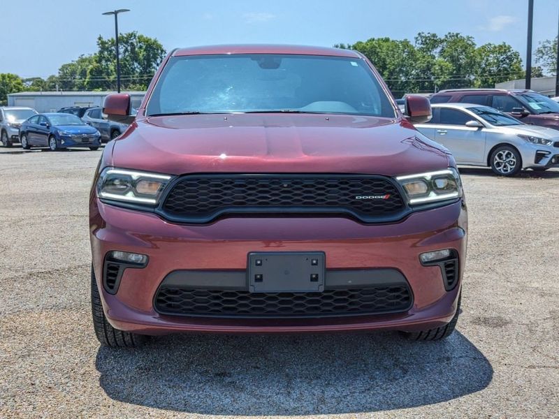 2021 Dodge Durango GT Plus in a Octane Red Pearl Coat exterior color and Blackinterior. Johnson Dodge 601-693-6343 pixelmotiondemo.com 