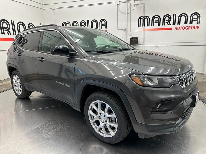 2024 Jeep Compass Latitude Lux 4x4 with a Blackinterior. Marina Auto Group (855) 564-8688 marinaautogroup.com 