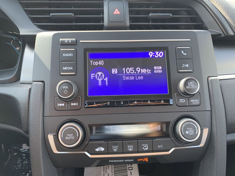 2020 Honda Civic Sedan LX in a White exterior color. BEACH BLVD OF CARS beachblvdofcars.com 