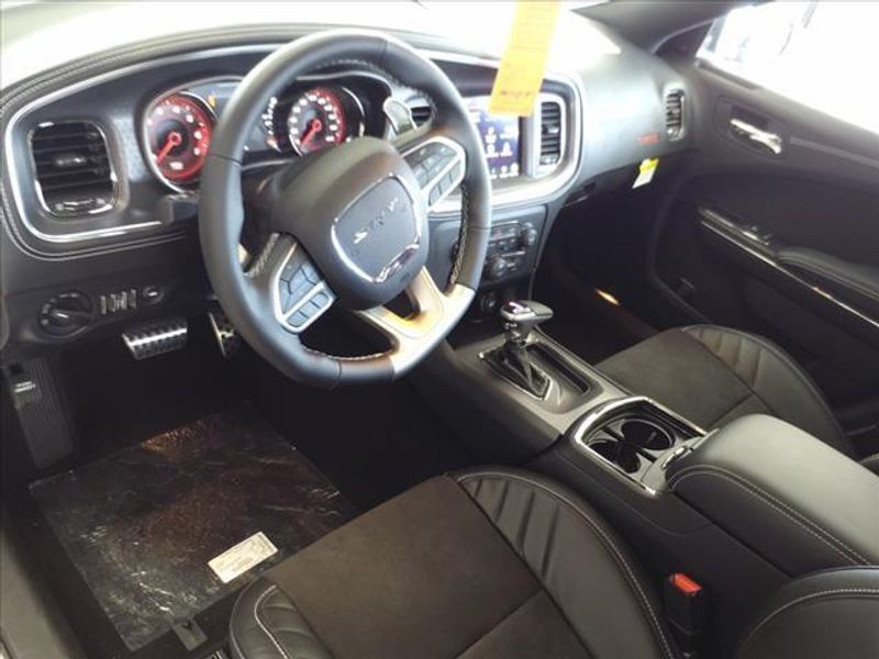 2023 Dodge Charger SRT Hellcat Widebody in a White Knuckle Clear Coat exterior color and Blackinterior. Perris Valley Auto Center 951-657-6100 perrisvalleyautocenter.com 