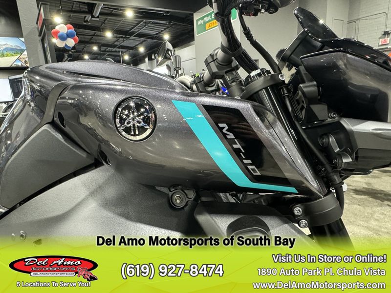 2024 Yamaha MT10RCGY  in a MIDNIGHT CYAN exterior color. Del Amo Motorsports of South Bay (619) 547-1937 delamomotorsports.com 