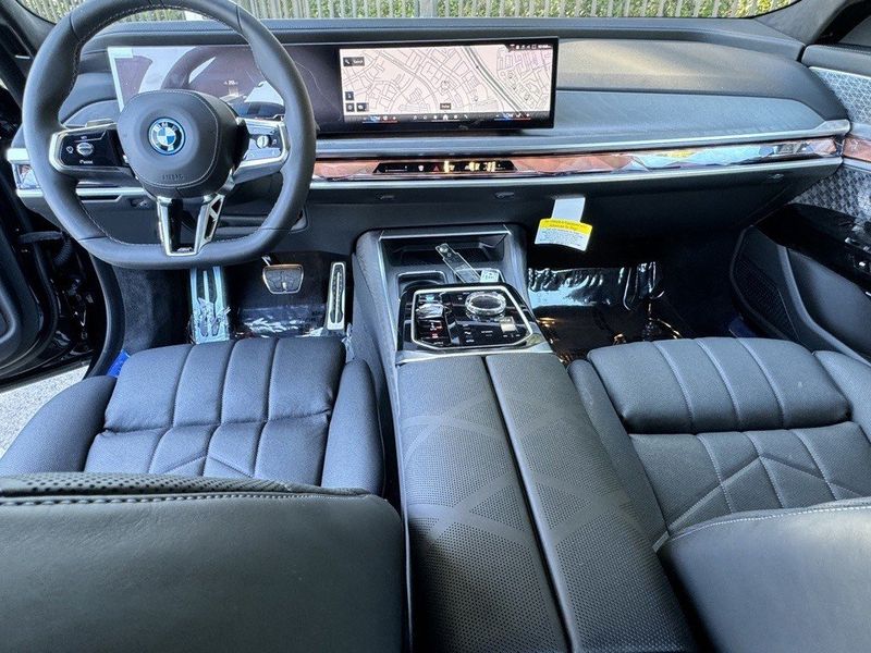 2024 BMW i7  in a Black Sapphire Metallic exterior color and Blackinterior. SHELLY AUTOMOTIVE shellyautomotive.com 