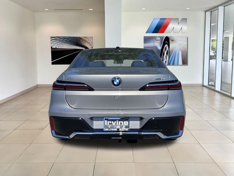 2024 BMW i7 xDrive60 in a Oxide Gray Metallic exterior color and Blackinterior. SHELLY AUTOMOTIVE shellyautomotive.com 