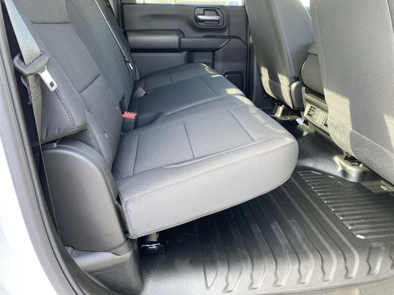 2024 Chevrolet Silverado 3500HD CC Work Truck in a Summit White exterior color and Jet Blackinterior. BEACH BLVD OF CARS beachblvdofcars.com 