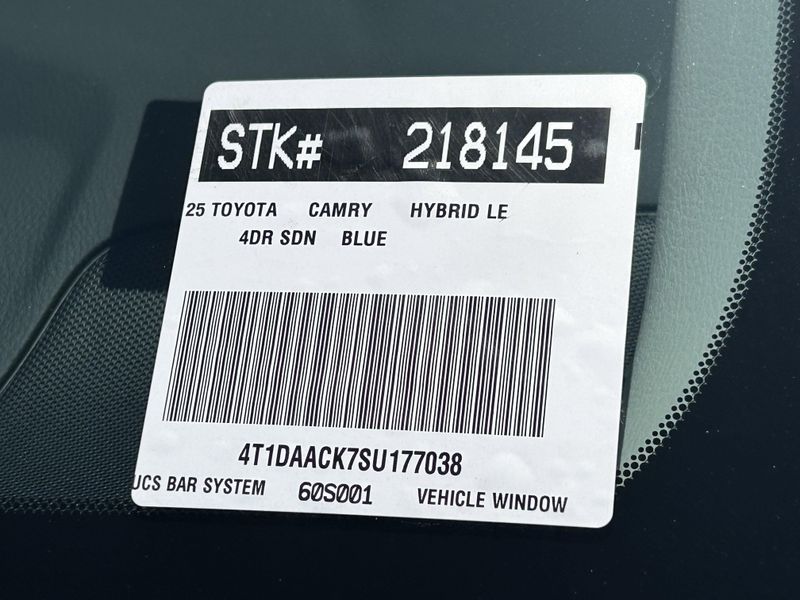 New 2025 Toyota Camry LEImage 20
