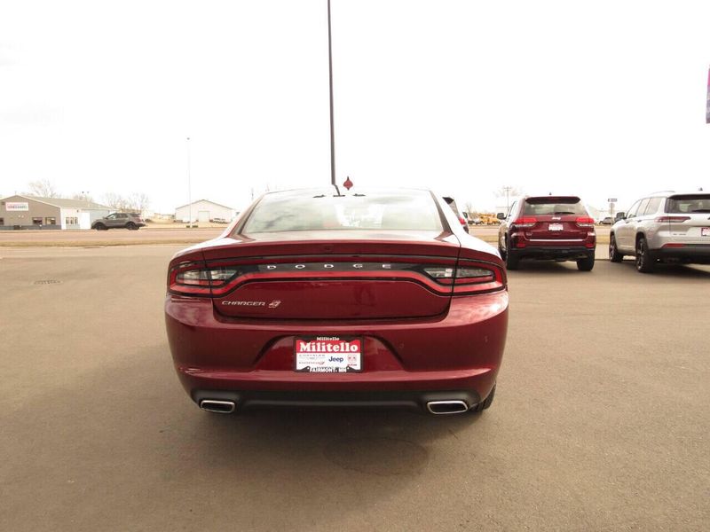 2023 Dodge Charger SXT Awd in a Octane Red exterior color and Blackinterior. Militello Motors ​507-200-4344 militellomotors.net 