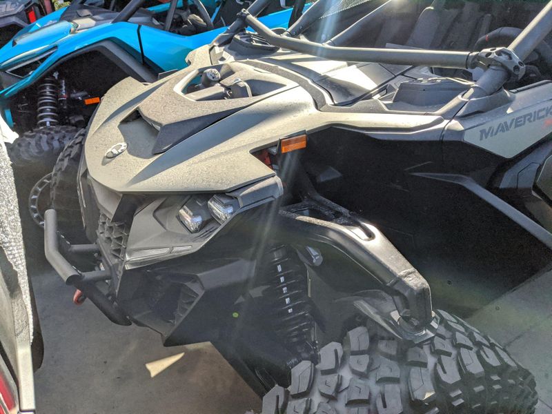 New 2027 Can-Am MAVERICK R MAX X RC WITH SMART-SHOX 999T DCT  in a LOFT GREEN SATIN exterior color. Del Amo Motorsports of San Diego (619) 927-8474 delamomotorsports.com 